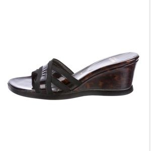 Stuart Weitzman Tortoise Shell Wedges